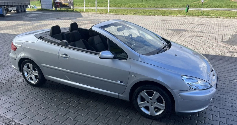 peugeot 307 cc Peugeot 307 CC cena 9800 przebieg: 170000, rok produkcji 2004 z Mikołajki